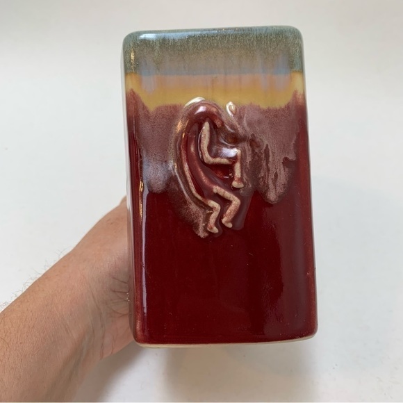 Rodolfo Padilla Mugs Lot of 3 With Wooden Mug Tree Stand Kokopelli Dolphin - Picture 10 of 16